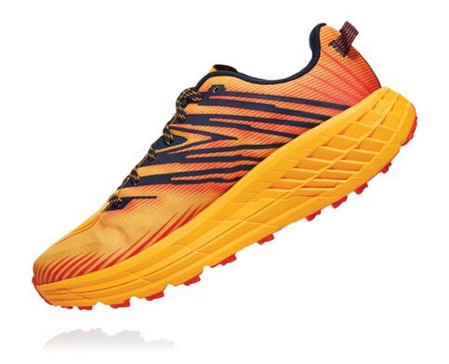 Tenis Trail Hoka One One Masculino Laranja - Speedgoat 4 - 130-PMIALH